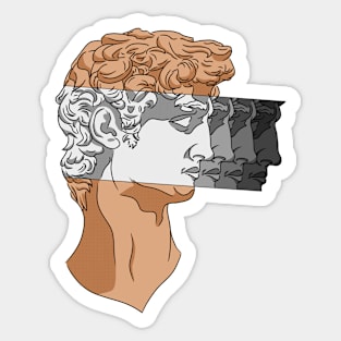 Copy of Shades of David Pop Art Sticker